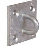 50mm x 50mm Plate & Staple For Chains, Stables Hay Nets Galvanised 512